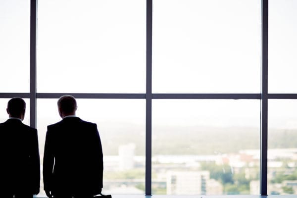 Outlines of businessmen