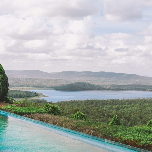 Overlook the beautiful valley from the infinity pool.