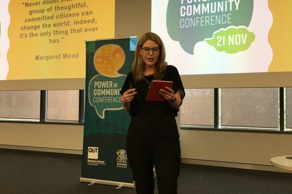 Ruth Limkin presents at the Power of Community Conference