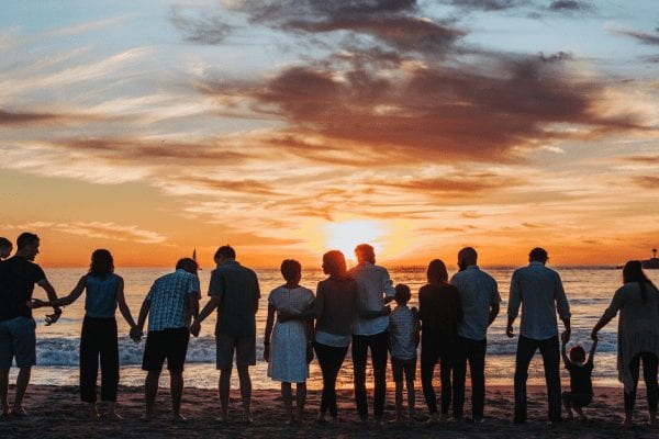 Group of family watching