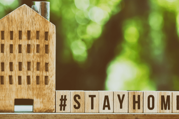 letters that spell stay home