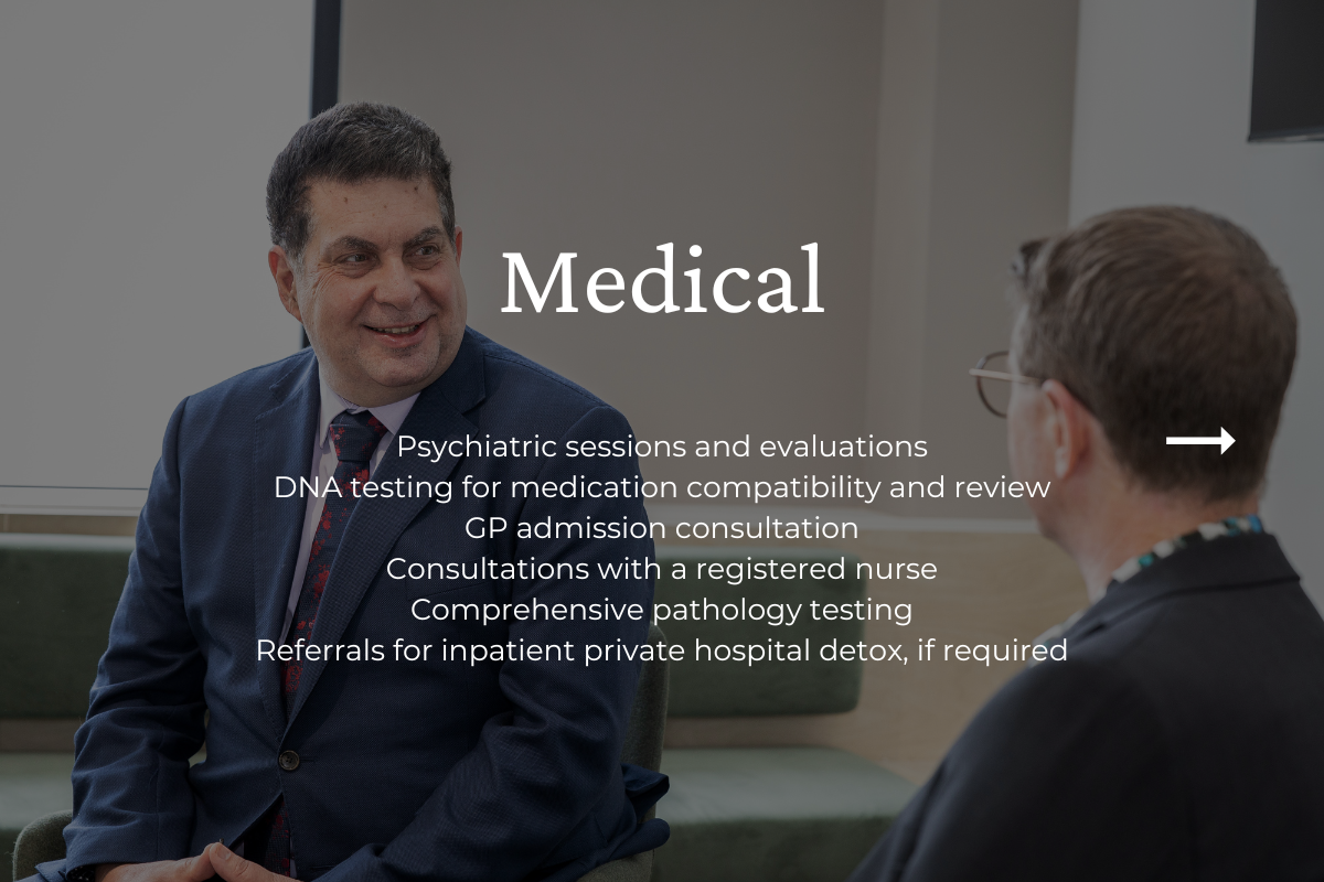 Psychiatrist talking to a patient in a mental health program