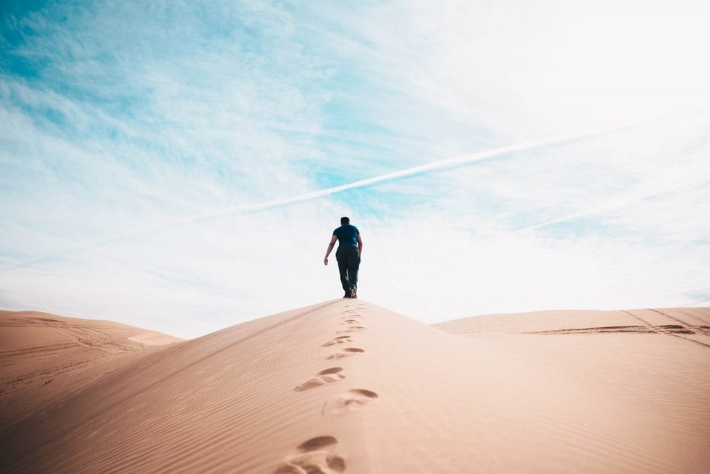 Addiction can feel like walking in the desert, alone.