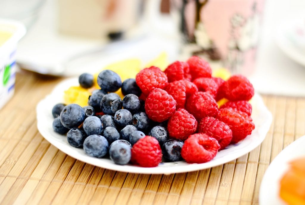 Berries are rich in antioxidants.