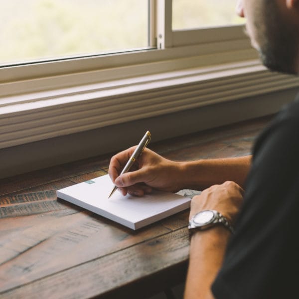Person writing