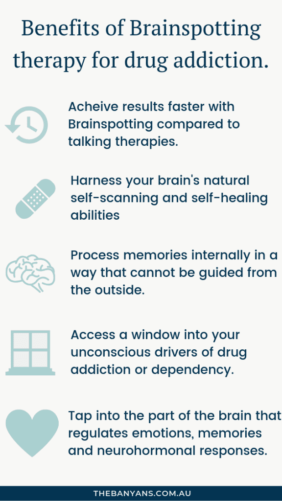 Benefits of brainspotting for treatment of drug addiction