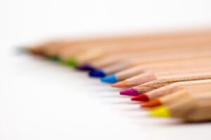 An image of pencils in colour order - one of the types of OCD