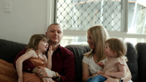 Doug with his family after addiction treatment with The Banyans