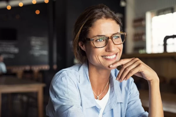 Image of a woman who has overcome burnout at work